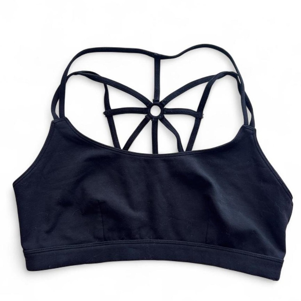 Free People Movement Black Sports Bra Size Large Strappy